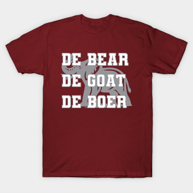 De Bear De Goat De Boer Alabama T-Shirt by For the culture tees